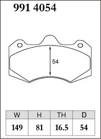 Dixcel ES Type Brake Pads - Front - AP 6pot CP7040D54