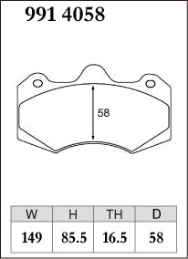 Dixcel ES Type Brake Pads - Front - AP 6pot CP7040D58/61