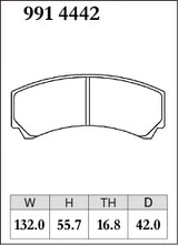 Dixcel Z Type Brake Pads- Front - AP Racing 4 Pot CP3307/5000/5200 D50