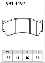 Dixcel M Type Brake Pads - Front - Alcon Mono-6