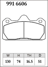 Dixcel Z Type Brake Pads - Front - AP Racing D51 TH16 CP6606