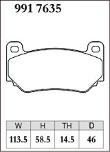 Dixcel Z Type Brake Pads - Front - AP 4pot CP7635 D46
