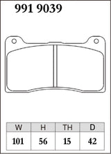 Dixcel Z Type Brake Pads - Front - Wilwood DYNAPRO