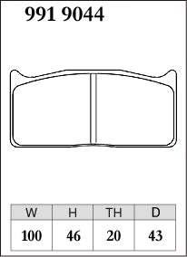 Dixcel Specom A Type Brake Pads - Front - BREMBO F3 Caliper 20mm