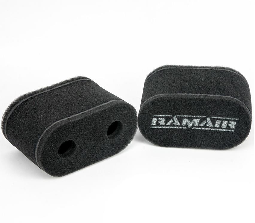 Ramair Carb Sock Foam Air Filters Caged 2x 115mm - Tall