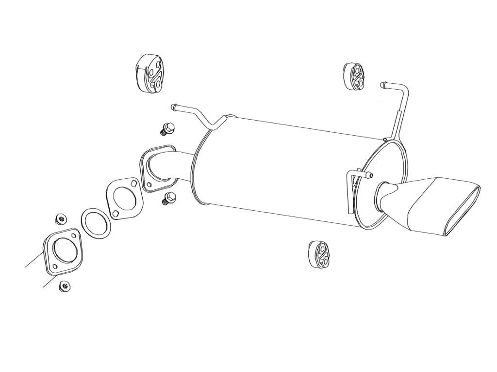 Fujitsubo Wagolis Exhaust - Toyota Voxy Z 4Wd AZR65G