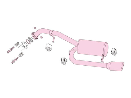 Fujitsubo A-S Exhaust - Nissan Lafesta Highwaystar CWEFWN/CWFFWN
