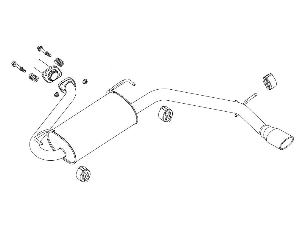 Fujitsubo Wagolis Exhaust - Toyota Estima 3.5 2WD Aeras GSR50W