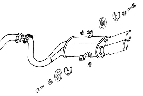 Fujitsubo Legalis R Exhaust - Nissan March (Micra) Turbo K/EK10