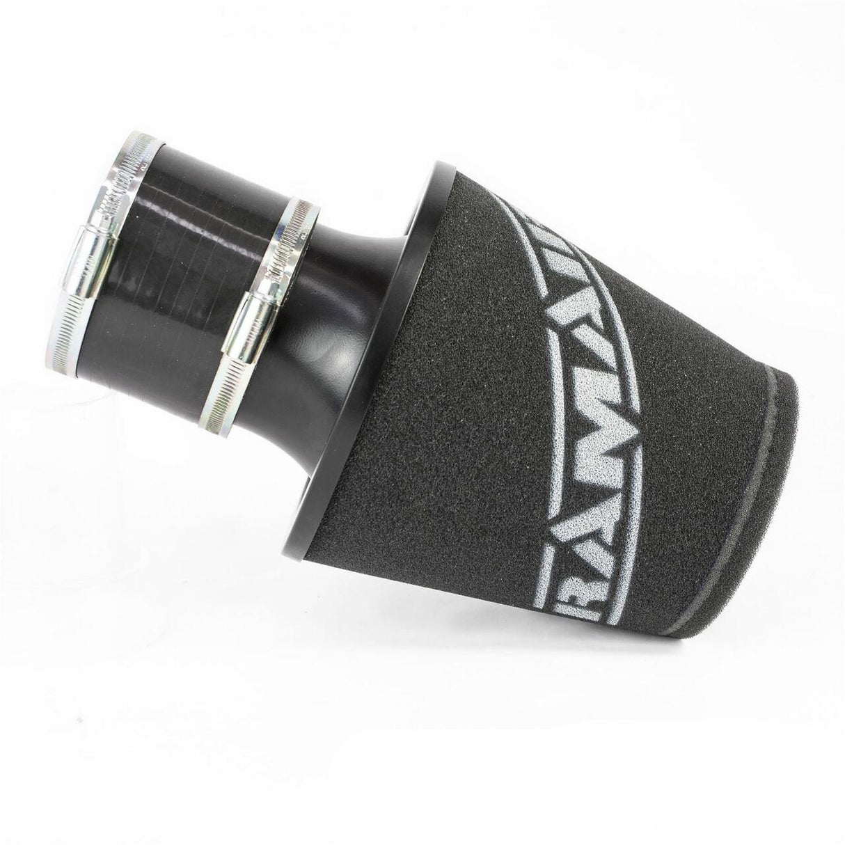 Ramair Ramair Medium Foam Filter Aluminium Base 90mm (3.5inch)OD Black with Silicone Coupler