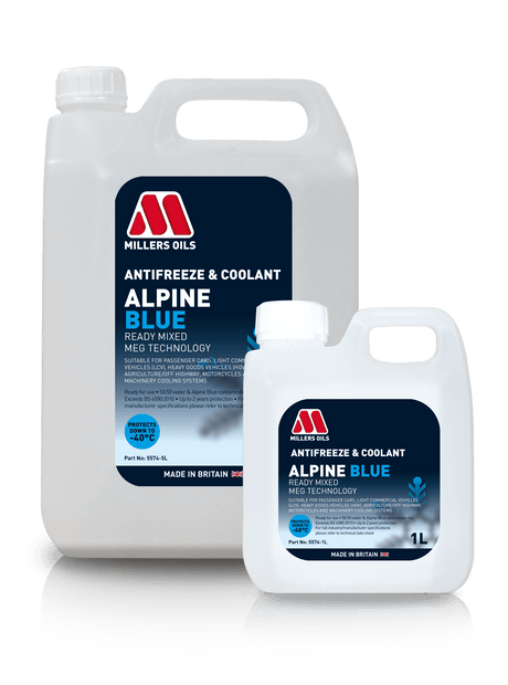 Millers Alpine Blue Anti Freeze and Coolant Ready Mixed - 1L