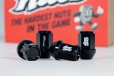 Deez Nuts 7075-T6 Aluminum Wheel Nuts, 20pcs - M12x1.25, Black