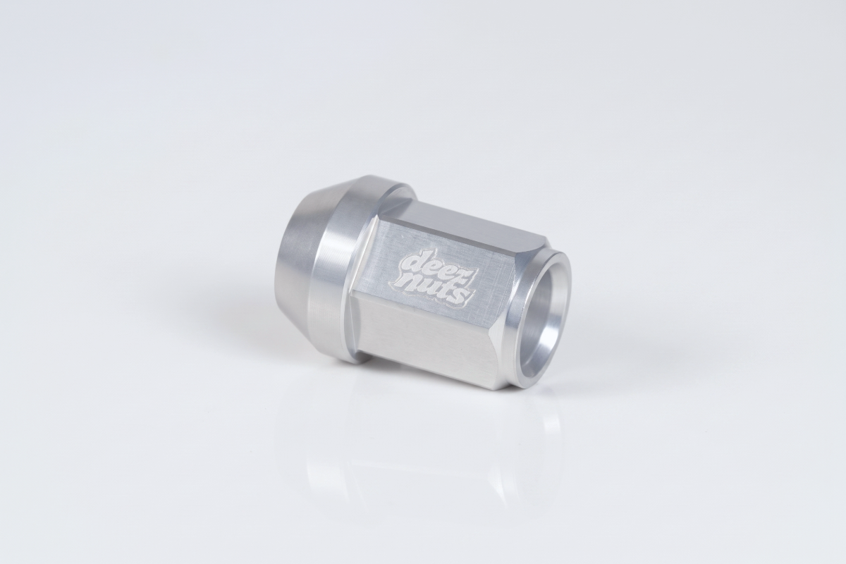 Deez Nuts 7075-T6 Aluminum Wheel Nuts, 20pcs - M12x1.5, Silver