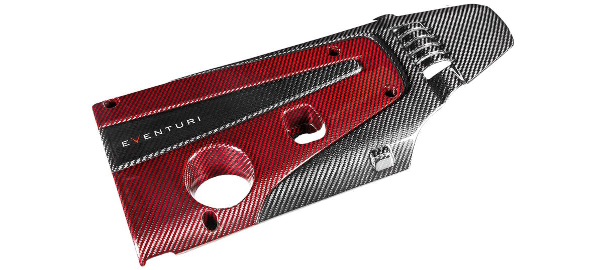 Eventuri FL5, FK8 and FK2 Engine Cover Red and Black