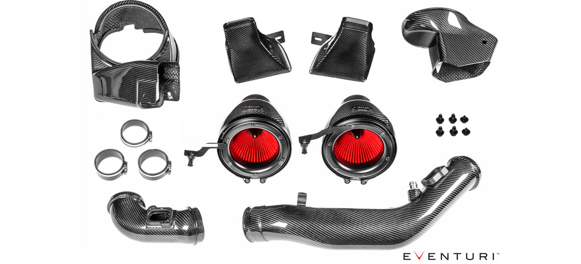 Eventuri BMW F8X M3/M4 V2 Full Black Carbon Intake with SEALED Carbon Ducts
