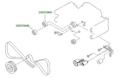 Subaru Timing Belt Idler Pulley