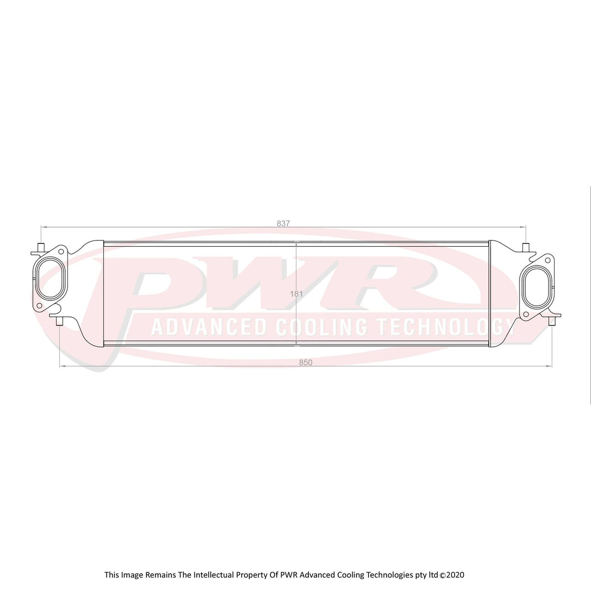 PWR Advanced Cooling 87mm Billet Intercooler - Civic Type R FK8