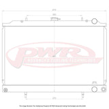 PWR Advanced Cooling 42mm Radiator - Skyline R32 GTR / GTS-T