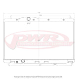 PWR Advanced Cooling 42mm Radiator - Civic FK8