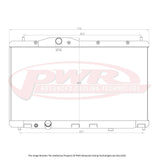 PWR Advanced Cooling 42mm Elite Series Radiator - Civic FK8