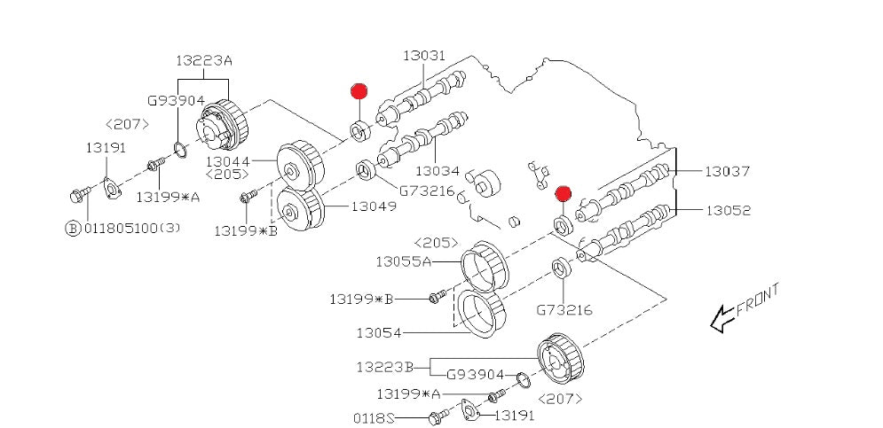 Subaru Camshaft Oil Seal VVT V7+
