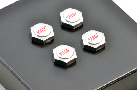 Subaru "STI" Tyre Valve Cap Set