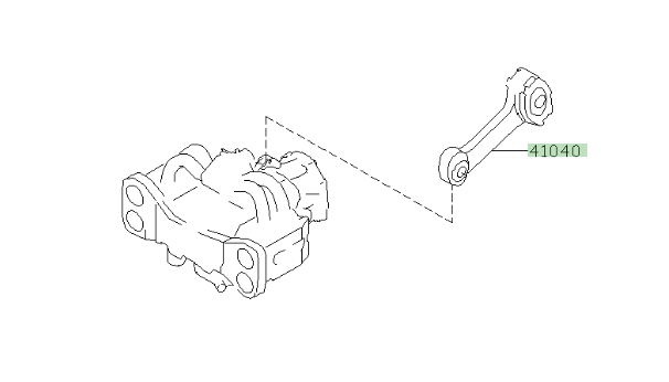 Subaru STI Group N Engine Pitching Stopper Brace