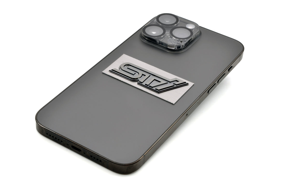 Subaru STI Nickel Alloy Metal Plate