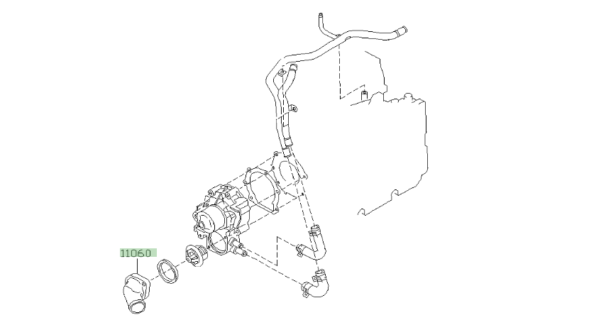RCM Black Series Subaru Thermostat Housing Kit