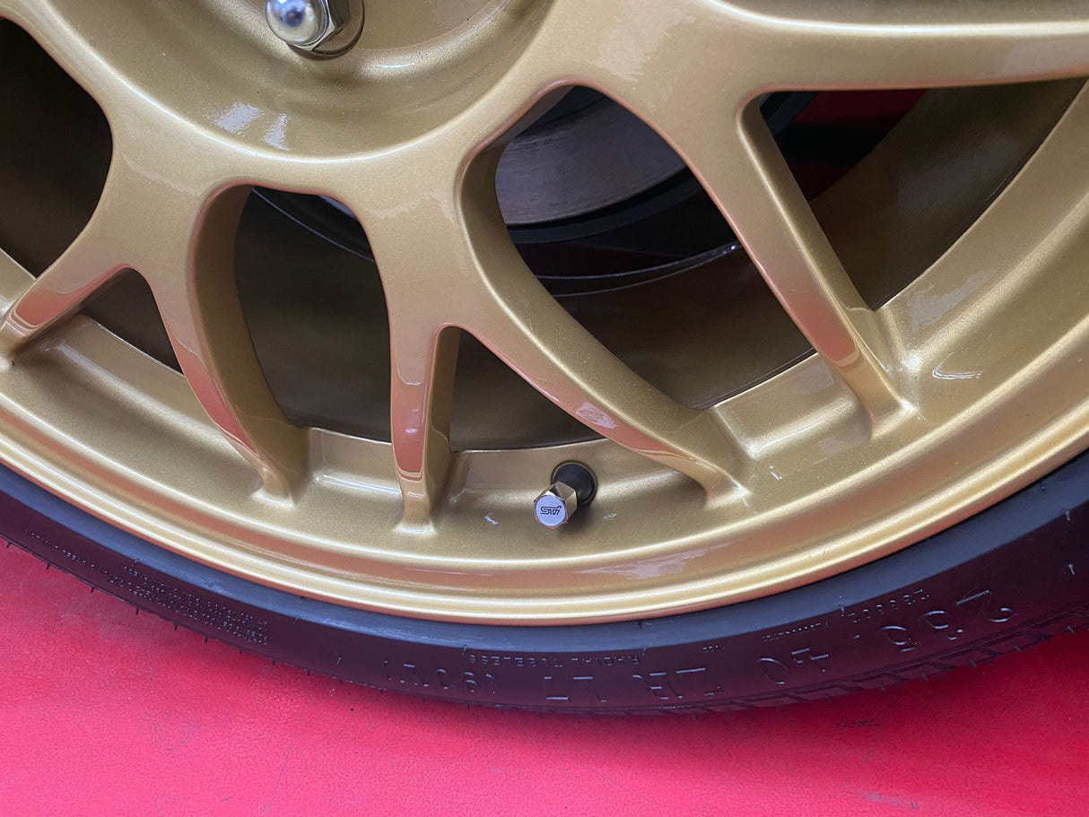 Subaru "STI" Anti Theft Valve Caps