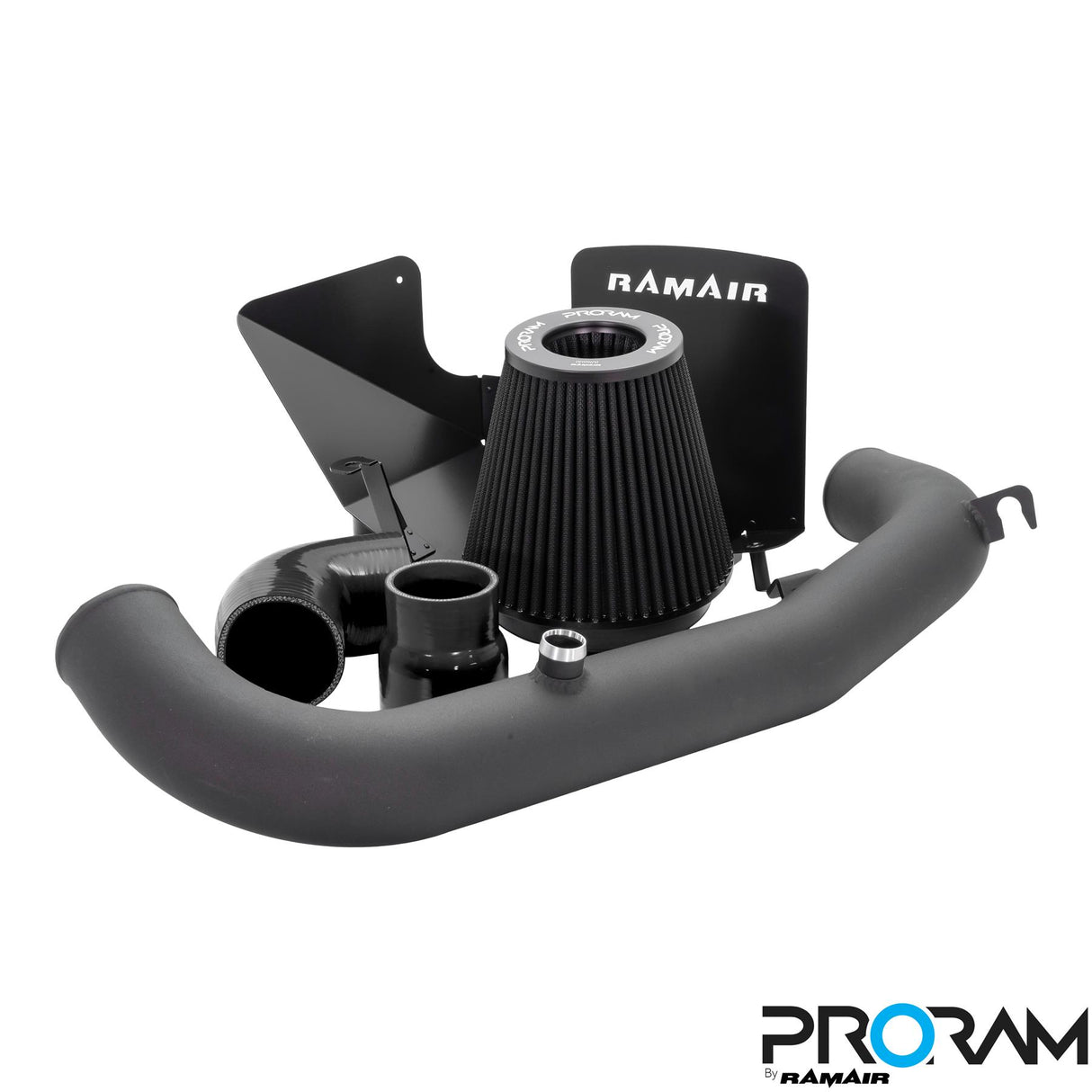 Ramair Performance Pleated Induction Kit for 2.3 Ecoboost MK3 Ford Focus RS - Black Hose