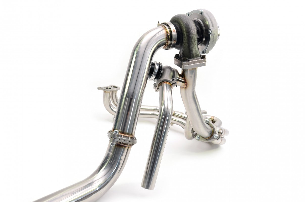 RCM Rotated Turbo Up & Downpipe Kit for V-Band GENII Garrett Turbochargers