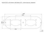 Ramair Twin Carb Air Filter With Baseplate MG Maestro 1600 65mm Internal Height