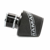 Ramair Large Foam Filter Aluminium Base 100mm (3.9inch) OD Black with Silicone Coupler