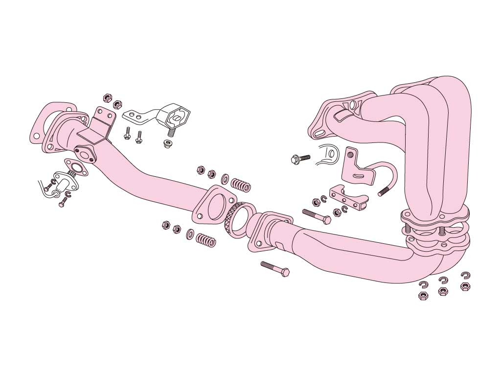 Fujitsubo Super Ex Basic Exhaust Manifold - Toyota Corolla Sedan/Levin/Sprinter/Trueno/Carib 20V AE101/111/111G