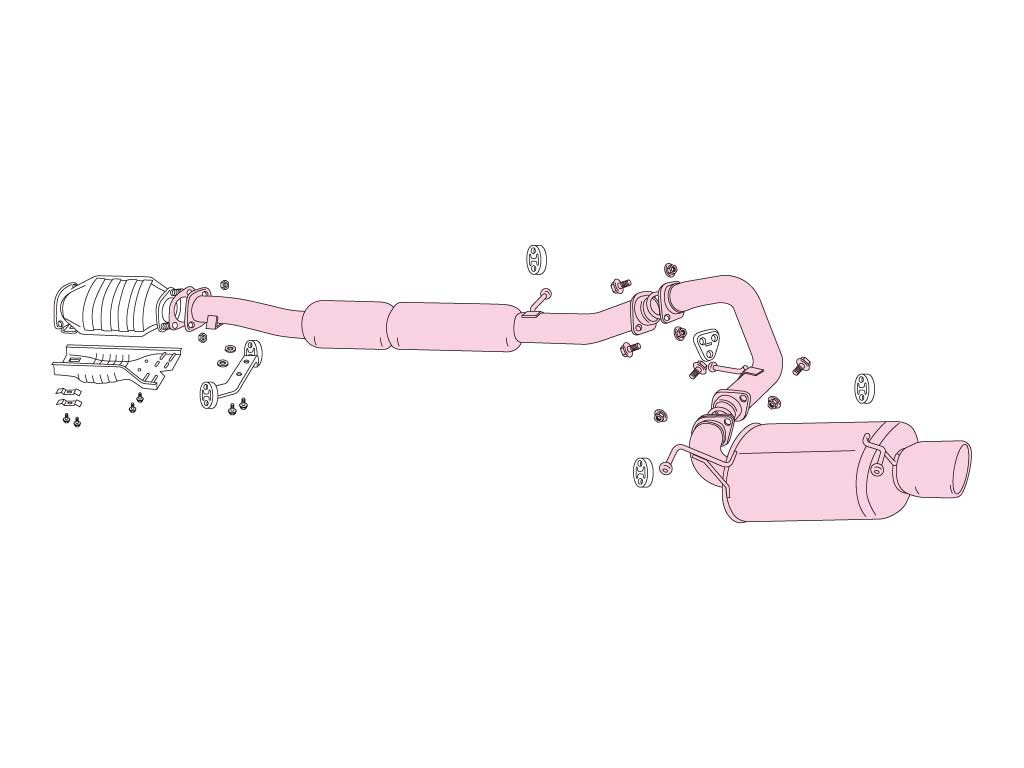 Fujitsubo Legalis R Type Evolution Exhaust - Mitsubishi Lancer Evolution Ⅳ/Ⅴ/Ⅵ CN/CP9A