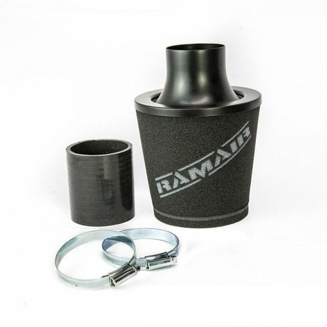 Ramair Ramair Small Foam Filter Aluminium Base 70mm (2.75inch) OD Black with Silicone Coupler
