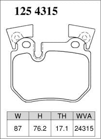 Dixcel Z Type Brake Pads - Rear - BMW E82 135i