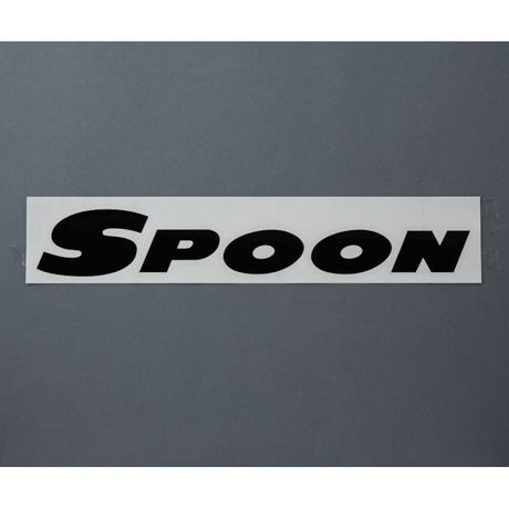 Spoon Sports Team Sticker, Black 300mm