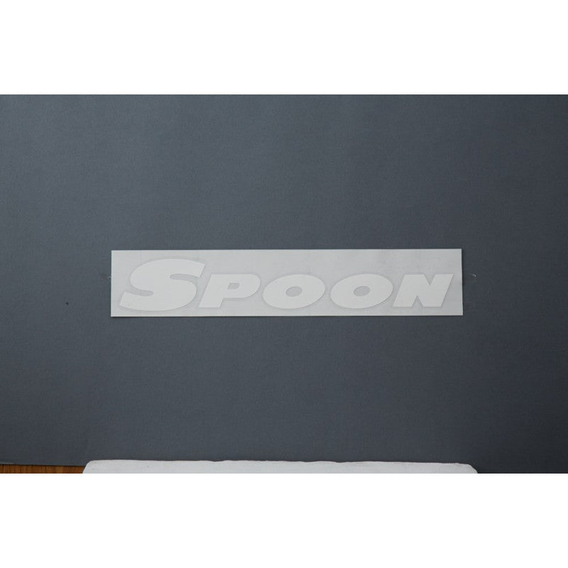 Spoon Sports Team Sticker, White 300mm