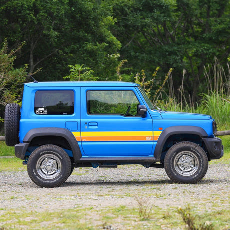 APIO "Life is Jimny" Side Decal, Light Brown & Brown - Suzuki Jimny (2018+) - torquegt