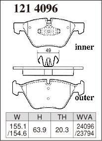 Dixcel Z Type Brake Pads - Front - BMW E87 130i