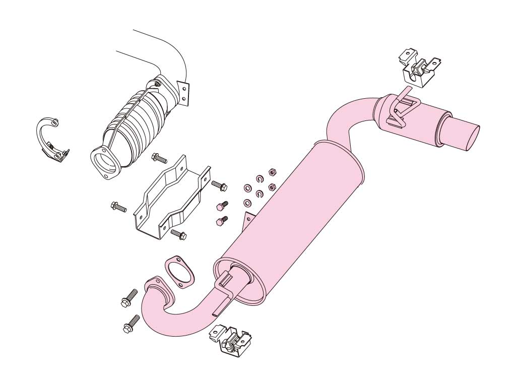 Fujitsubo Power Getter Exhaust - Toyota Mr2 Supercharger AW11