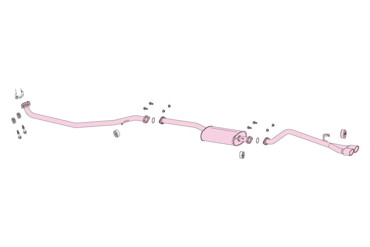 Fujitsubo A-K Exhaust - Honda N Box Custom Turbo 2WD JF3