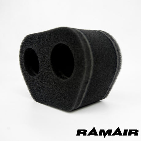 Ramair 2x Twin Inlet Motorcycle Carb Sock Foam Air Filter 74mm