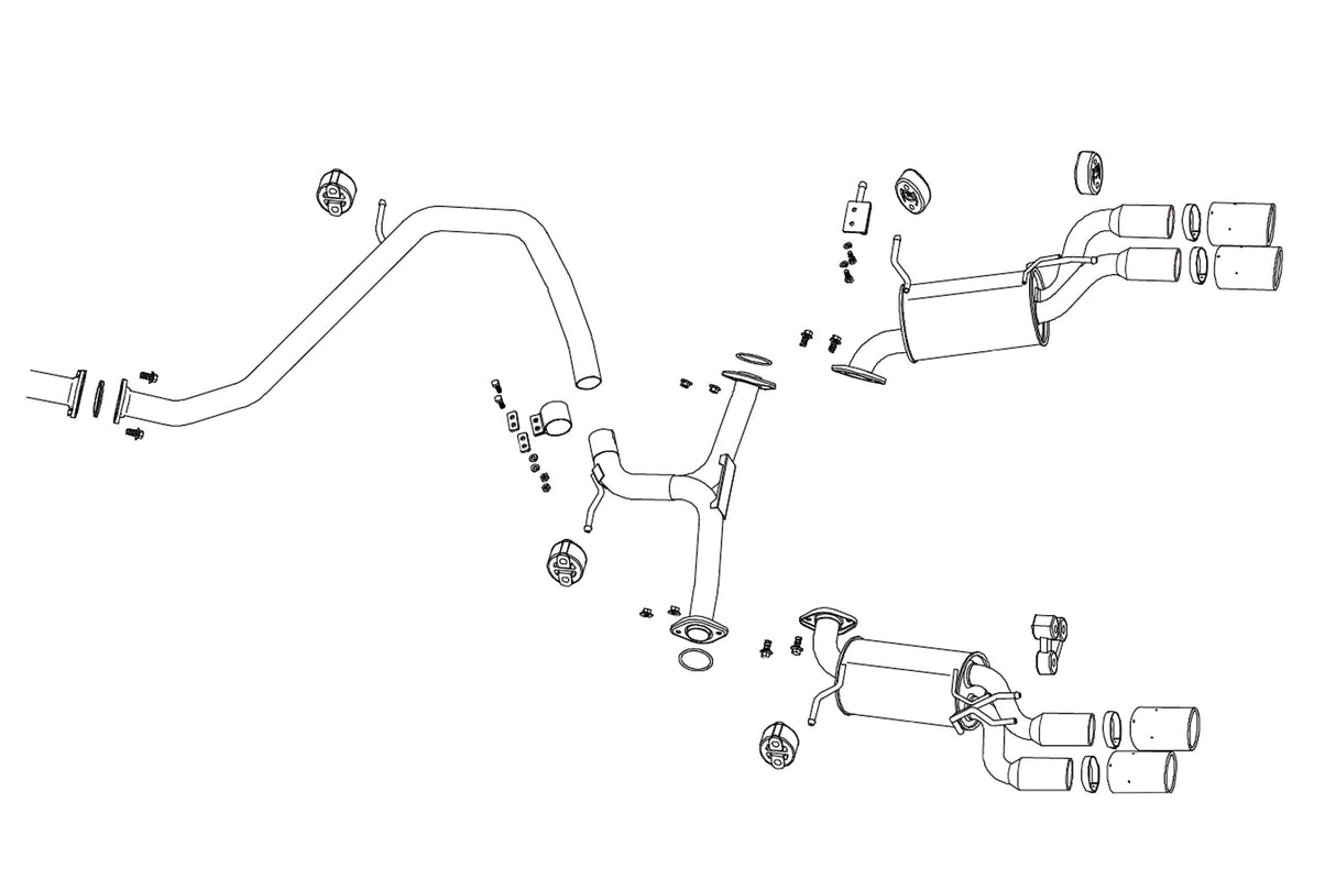 Fujitsubo A-E Exhaust - Toyota Camry Ws AXVH70