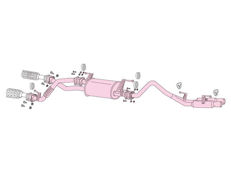 Fujitsubo Legalis 4 Exhaust - Toyota Land Cruser 100 Ge UZJ100W