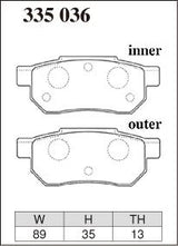 Dixcel ES Type Brake Pads - Rear - DC2 (96) EG6 GK5 Jazz/Fit Sport/RS