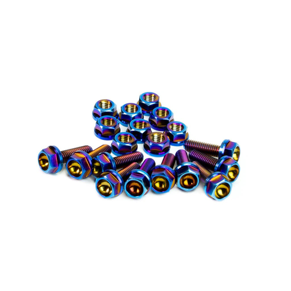 SpeedFactory Racing B / D / H Titanium Oil Pan Hardware Kit Burnt