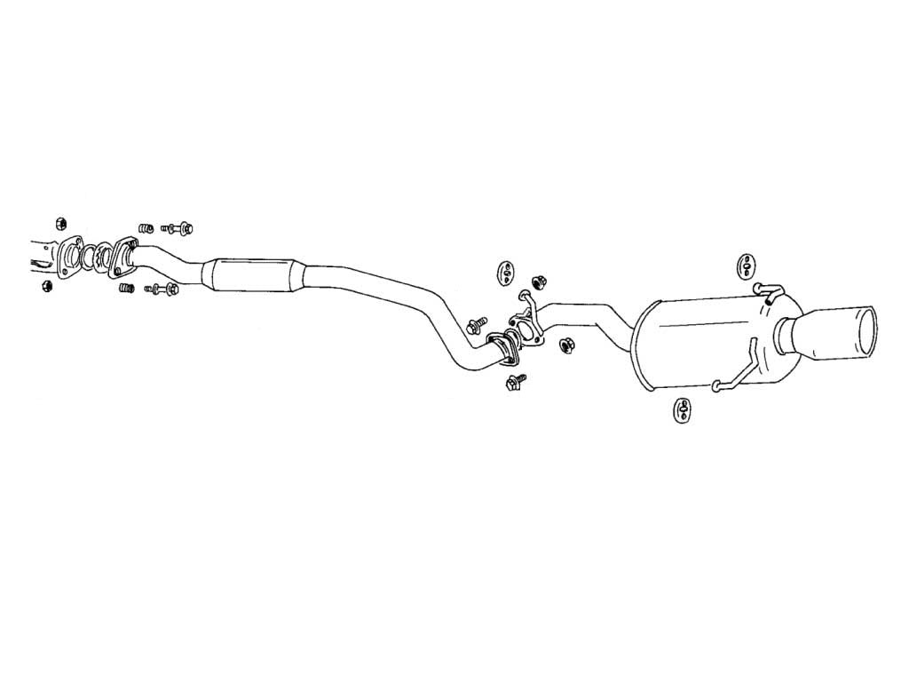 Fujitsubo Legalis R Type Evolution Exhaust - Subaru Legacy Touring Wagon Gt30 BHE